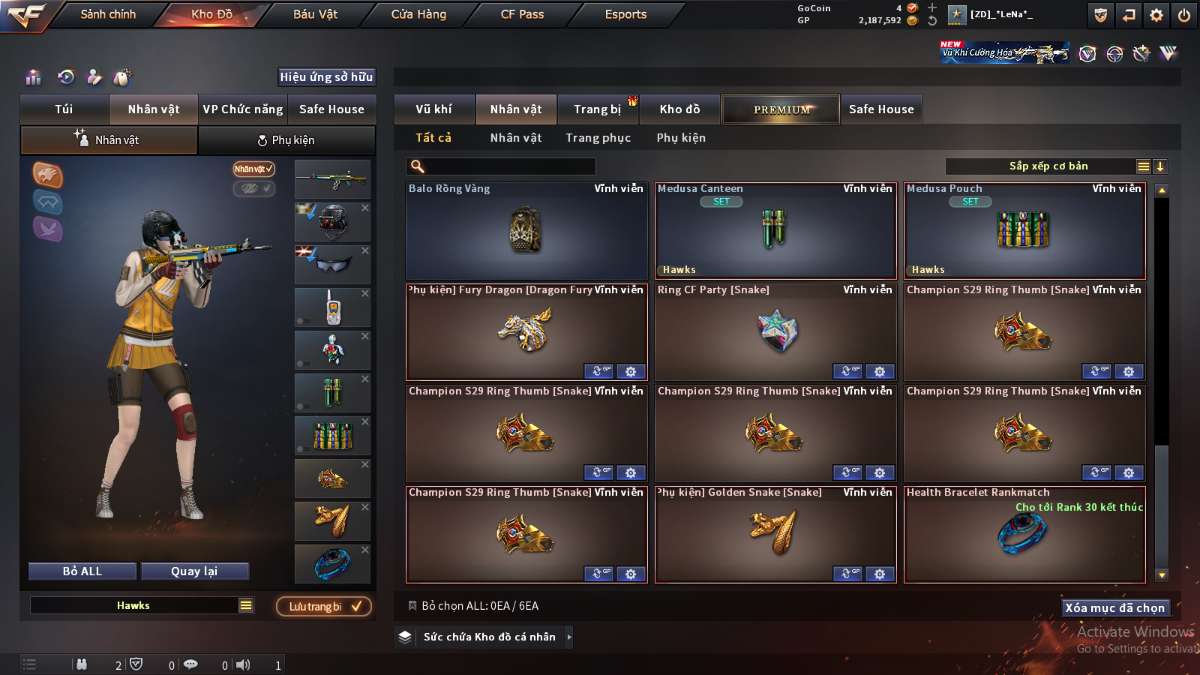 shop acc cf uy tin gia re